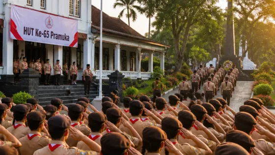 HUT Ke-65 Pramuka di Sukabumi: Penguatan Komitmen Pengabdian dan Pembinaan Karakter