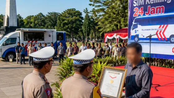 Inovasi Pelayanan: SIM Keliling 24 Jam Raih Rekor MURI di Sidoarjo