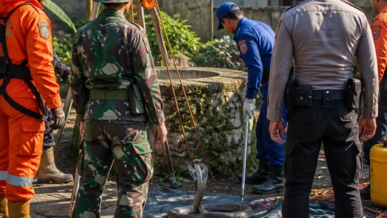 Jenazah Warga Ditemukan di Dasar Sumur, Evakuasi di Tasikmalaya Terganggu Hadirnya Kobra