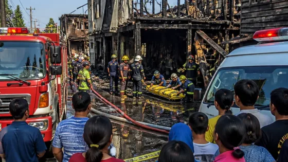 Kebakaran Dini Hari di Singkawang Roban: Satu Anak Tewas, Delapan Rumah Hangus