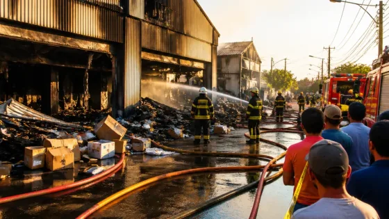 Kebakaran Hanguskan Gudang Alkes di Tanjung Selor Timur, Kerugian Diperkirakan Rp4 Miliar