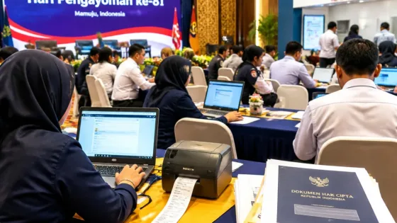 Kemenkum Sulbar dan BNI Fasilitasi Pencatatan 25 Hak Cipta Gratis di Mamuju