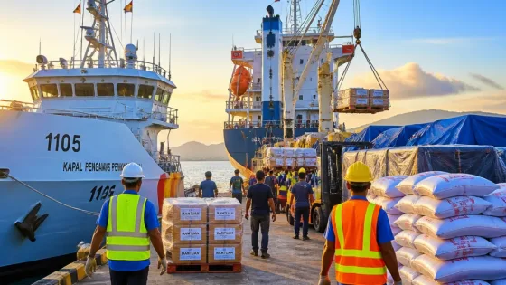 KKP dan Pemprov Sultra Kirim Lebih dari 50 Ton Bantuan Laut untuk Korban Gempa NTT