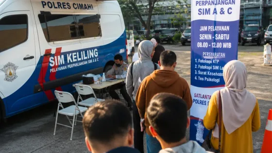Layanan SIM Keliling Polres Cimahi Kembali Hadir di Eks Giant Kota Baru Parahyangan