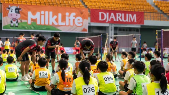 Magelang Jadi Tujuan Kedua MilkLife Festival SenengMinton, 480 Siswa Ikuti Program Bulutangkis