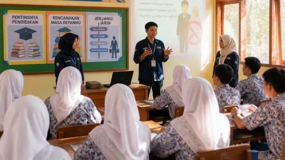 Mahasiswa KKN Edukasi Siswa SMK Pratiwi Prabumulih soal Pencegahan Pernikahan Dini