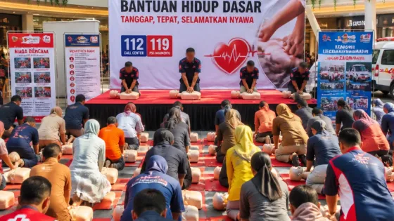Pelatihan BHD di Mojokerto: Warga Diberi Ketrampilan Pertolongan Pertama Resusitasi