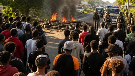 Pemalangan Jalan di Timika Usai Penikaman, Korban Dilaporkan Meninggal