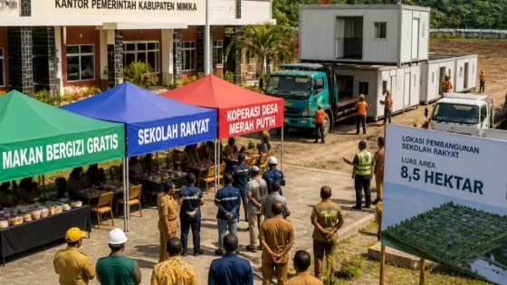 Pemkab Mimika Perkuat Dukungan untuk Program Gizi, Pendidikan, dan Koperasi Nasional