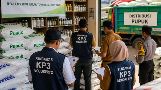 Pemkot Pastikan Stok Pupuk Aman di Mojokerto, Pengawasan Dilakukan Secara Berkala