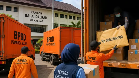 Pemprov Sulsel Kirim Rp500 Juta dan Tim BPBD untuk Korban Gempa NTT