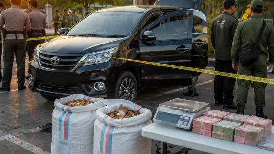 Polda Kalsel Tangkap Dua Pelaku Perdagangan 64 Kg Sisik Trenggiling di Banjarmasin