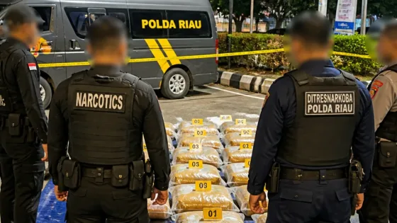 Polda Riau Sita 47 Kg Sabu di Pekanbaru, Polisi Tangkap Seorang Pria