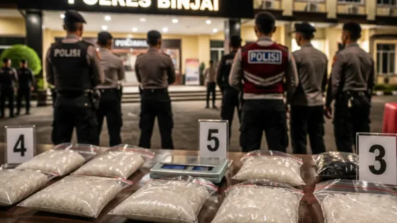 Polres Binjai Tangkap 20 Tersangka dalam 18 Perkara Narkoba, Sita 250,86 gram sabu