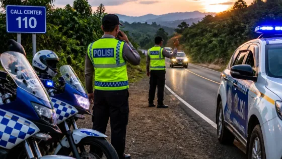Polsek Padang Ulak Tanding Perketat Patroli di Jalur Curup-Lubuklinggau, Sediakan Pengawalan Gratis