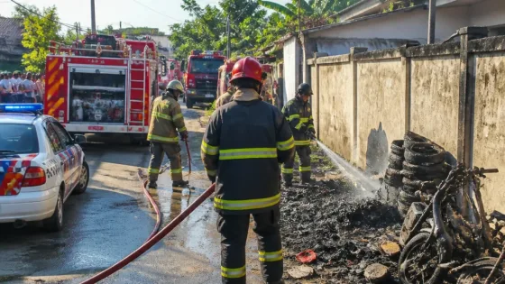 Prabumulih: Respons Cepat Petugas Padamkan Kebakaran di Halaman Rumah Sidogede