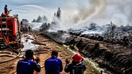 Samarinda: Hujan Singkat Picu Sujud Syukur Damkar, Karhutla Gambut 10 Ha Belum Padam