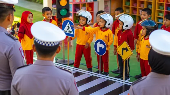Satlantas Polres Poso Bawa Program "Polisi Sahabat Anak" ke TK Negeri Pembina Poso Pesisir