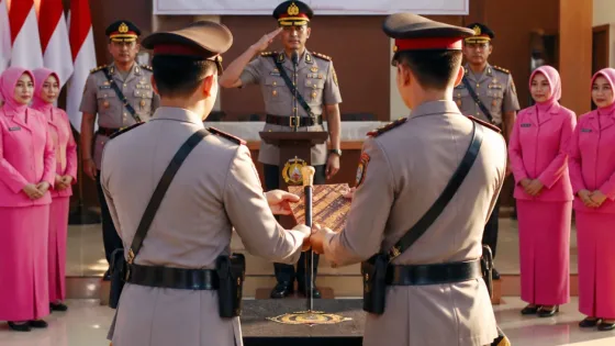 Sertijab Wakapolres Tebing Tinggi: Kompol M. Haris Sihite Resmi Menempati Jabatan