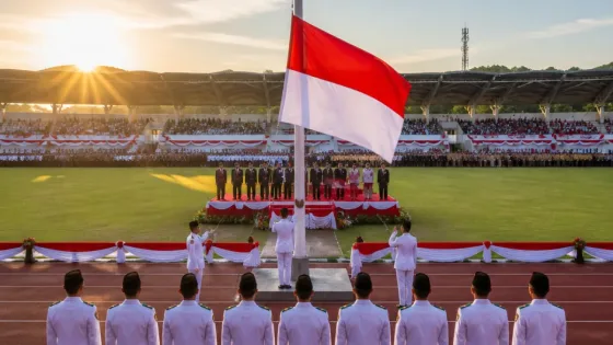 Upacara HUT ke-81 RI di Bontang: Khidmat, Tekankan Persatuan dan Kontribusi Pembangunan