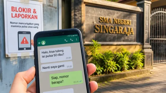Warga Singaraja Diimbau Waspada: Akun WhatsApp Palsu Catut Identitas Kepala Sekolah SMA Negeri 1