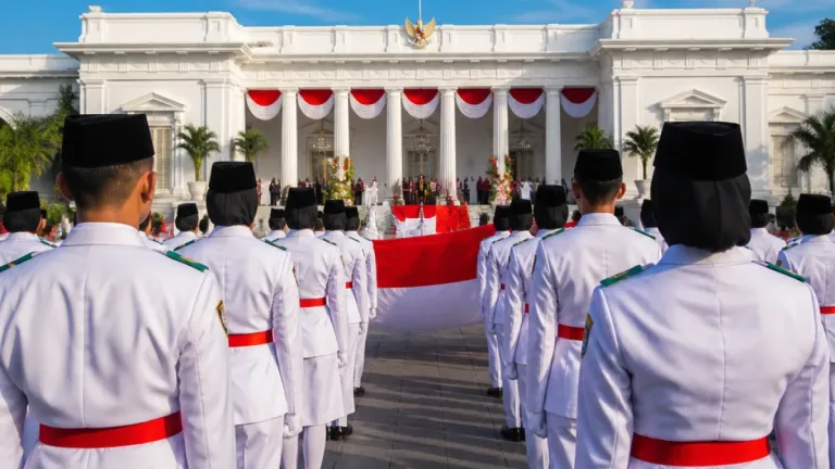 76 Anggota Paskibraka Nasional Dikukuhkan di Istana, Upacara Menuju 17 Agustus Dimatangkan