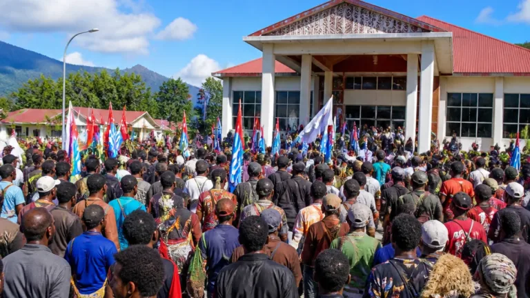 Aksi Damai KNPB di Wamena: Sekitar 2.000 Warga Sampaikan Aspirasi ke DPR Papua Pegunungan
