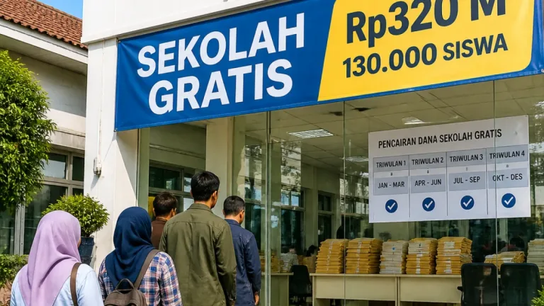 Anggaran Sekolah Gratis Banten Diproyeksikan Turun Rp20 Miliar, Penerima Tetap 130 Ribu