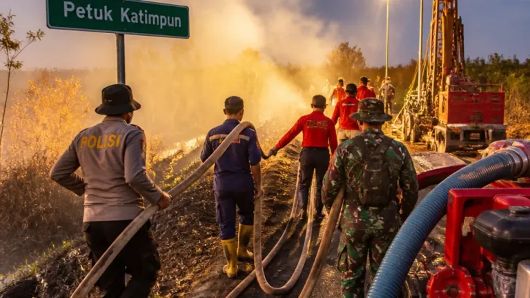 Baharkam Polri Terjunkan Tim SAR untuk Lindungi Orangutan dari Dampak Karhutla di Kalteng