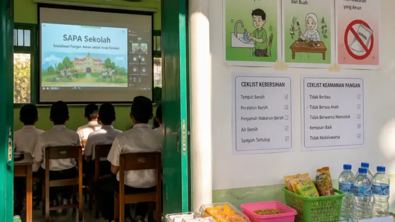 Bantul: MTsN 9 Tingkatkan Pengawasan Jajanan Sekolah melalui Webinar SAPA