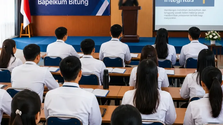 Bapelkum Bitung Bekali 15 Peserta MagangHub dengan Etos Kerja dan Integritas