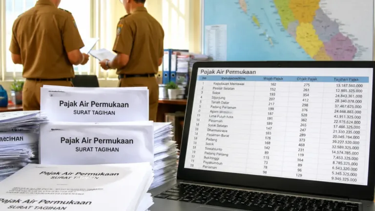 Bapenda Sumbar Tagih Rp114,1 Miliar Pajak Air Permukaan Sektor Perkebunan