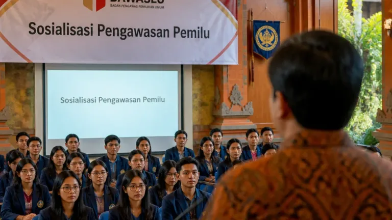 Bawaslu Ajak Mahasiswa Baru Universitas Warmadewa Awasi Pemilu di Denpasar