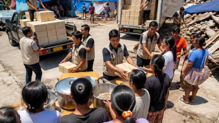 Baznas RI Kirim 1.900 Porsi Makanan untuk Pengungsi Gempa di Manggarai Timur