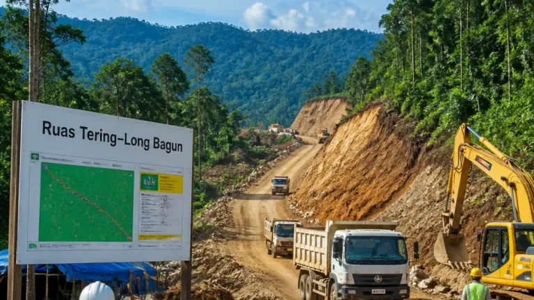 BBPJN Kaltim Genjot Penyelesaian Jalan Tering–Long Bagun, Dua Ruas Hulu Belum Dibiayai