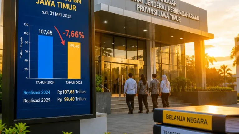 Belanja Negara di Jatim Turun 7,66% Sampai Agustus 2026, Kemenkeu Jelasankan Penyebab