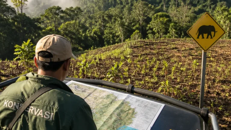 BKSDA Jambi dan PROTECT30 Tinjau Strategi Pemulihan Konektivitas Gajah di Lanskap Bukit Tigapuluh