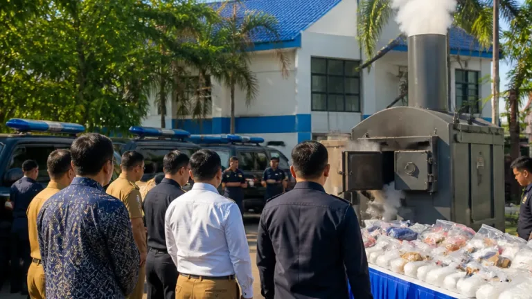 BNNP Sulsel Musnahkan Ribuan Gram Sabu dan Kokain hasil Ungkap Kasus hingga September