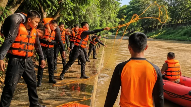 BPBD Medan Bekali Calon Paskibraka Teknik Penyelamatan di Air untuk Tingkatkan Kesiapsiagaan