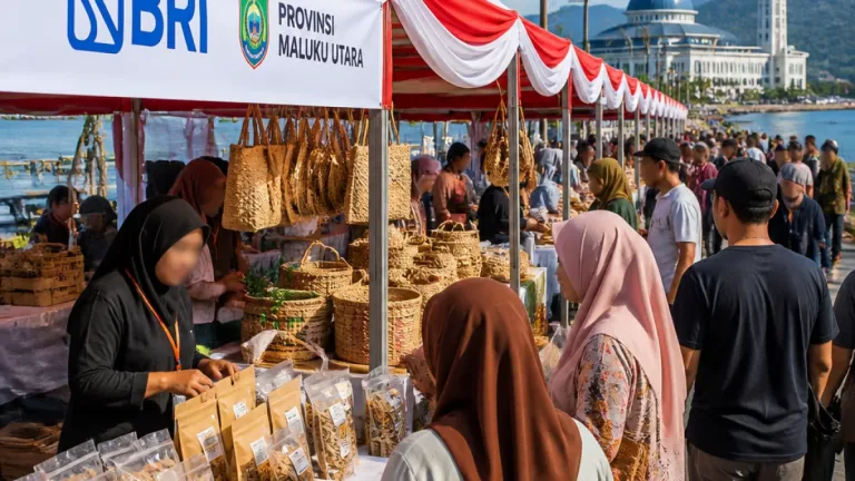 BRI dan Pemprov Maluku Utara Dorong Penjualan UMKM dan Pemberdayaan Desa Lewat Semarak Merah Putih