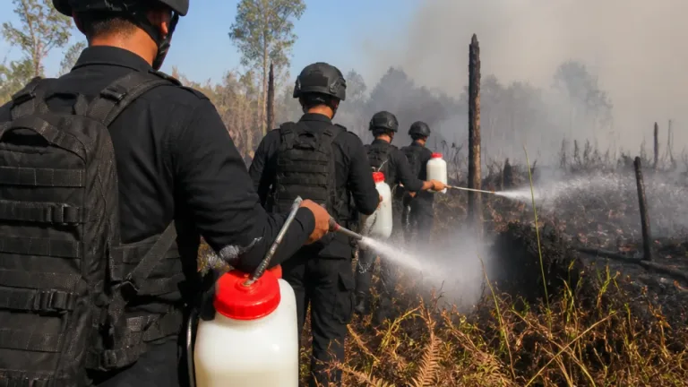 Brimob Dikerahkan dan Formula X-Fire Digunakan untuk Tangani Karhutla di Pelalawan