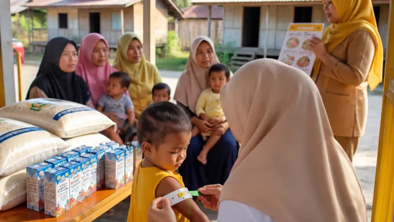 BULOG Luncurkan Program 'Peduli Gizi' Dampingi 155 Balita di Desa Sakra selama Tiga Bulan