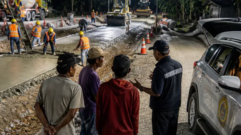 Bupati Jeje Tinjau Perbaikan 934,5 Meter Jalan Purabaya–Jati yang Rusak 10 Tahun