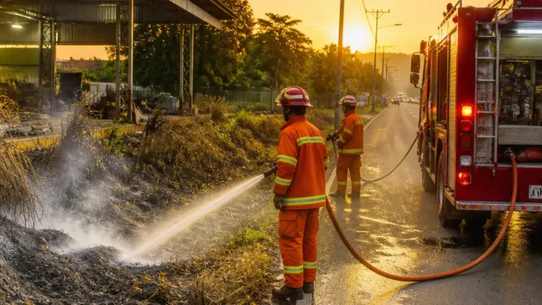 Damkar Padamkan Kebakaran Lahan di Purwokerto Kidul, Api Ditangani dalam 15 Menit