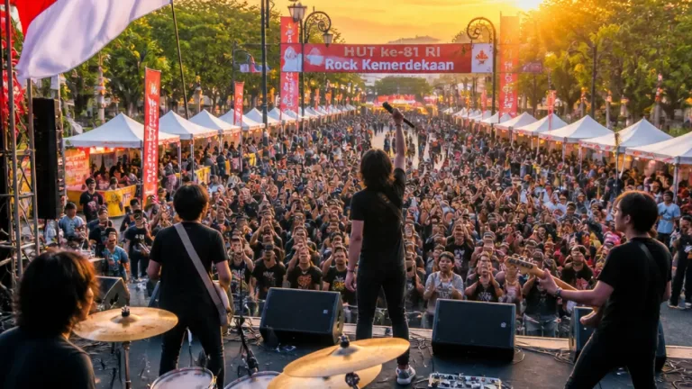 Denpasar Gelar 'Rock Kemerdekaan' Dorong Ekonomi Kreatif di Lapangan Puputan