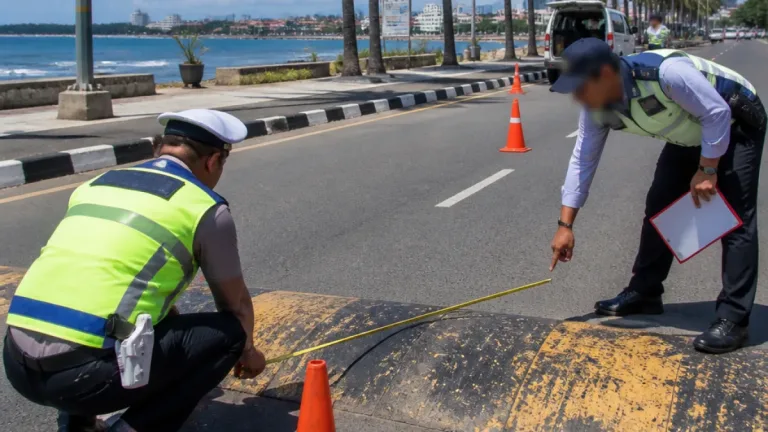 Dirlantas Polda Bengkulu Tinjau Kembali Speed Bump Pantai Panjang untuk Tingkatkan Keselamatan