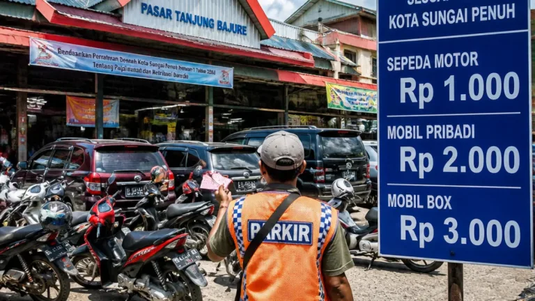 Dishub Sungai Penuh Jelaskan Perhitungan Potensi Parkir di Pasar Tanjung Bajure