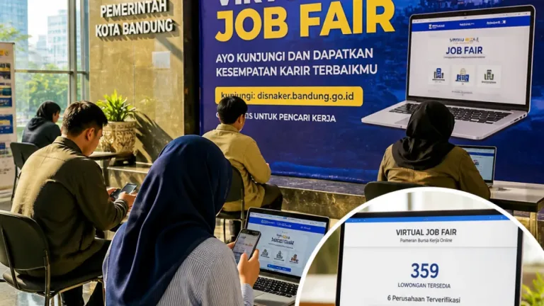 Disnaker Bandung Gelar Virtual Job Fair: 359 Lowongan dari Enam Perusahaan
