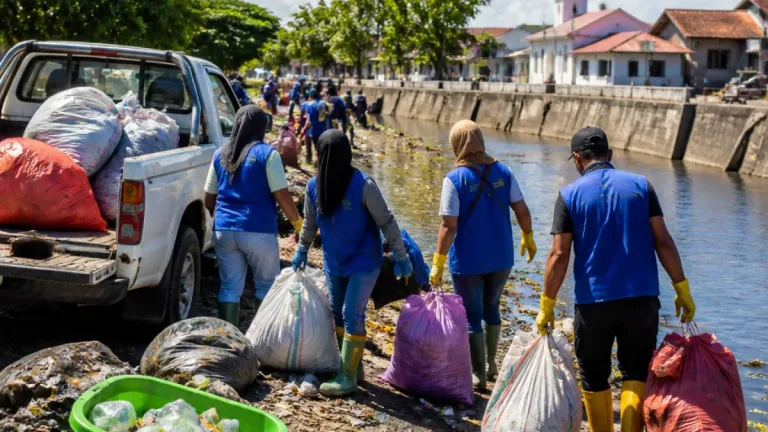 DLH dan Warga Ternate Bersihkan Kali Mati di Sasa untuk Cegah Banjir