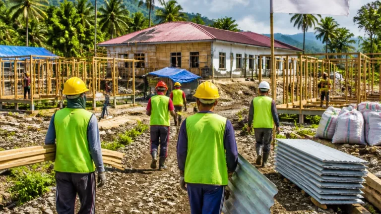 Dompet Dhuafa Mulai Bangun 25 Rumah Sementara dan Renovasi SD di Nagekeo Pascagempa